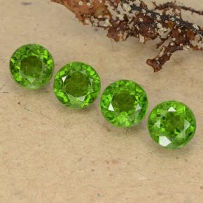 Темно-зеленый Хром Диопсид Камень - 0.6ct Круглая Фасетная Огранка (ID: 489073)