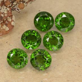 0.6ct Round Facet Green Chrome Diopside for sale thumb image of 0.6ct Round Facet Green Chrome Diopside (ID: 489076)