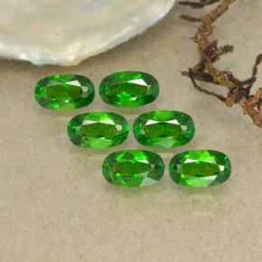 1.63 ctw Green Chrome Diopside Stones, Natural Chrome Diopside in Oval Facet Shape for Sale
