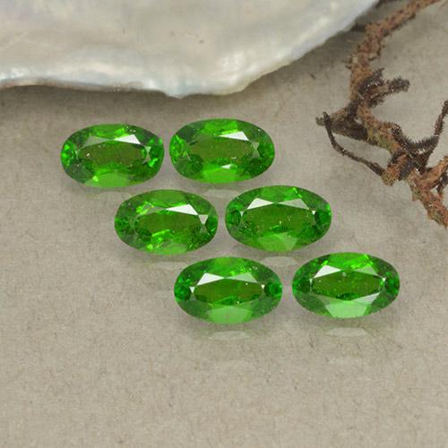 1.50 ctw Green Chrome Diopside Stones, Natural Chrome Diopside in Oval Facet Shape for Sale