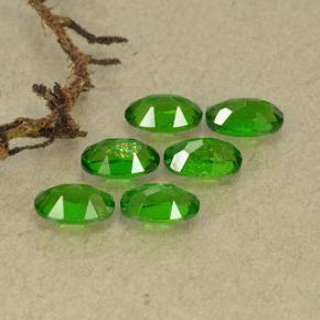 Chrome Diopside Gemstones in 5 x 3 mm (calibrated) Size for Sale, Chrome Diopside Stones in Medium-Dark Green Color