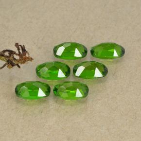 Chrome Diopside Gemstones in 5 x 2.9 mm Size for Sale, Chrome Diopside Stones in Medium-Dark Green Color
