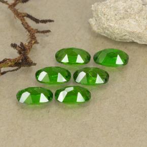 Chrome Diopside Gemstones in 5 x 3 mm (calibrated) Size for Sale, Chrome Diopside Stones in Forest Green Color