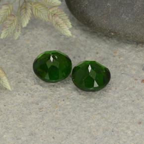 Chrome Diopside Gemstones in 5 mm (calibrated) Size for Sale, Chrome Diopside Stones in Green Color