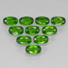 Medium Green Cromo diopside Gem - 0.3ct Ovale sfaccettato (ID: 502071)