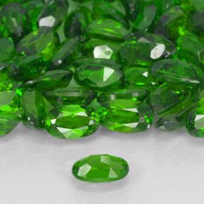 Chrome Diopside Gemstone in 5 x 3 mm (calibrated) Size for Sale, Chrome Diopside Stone in Lively Green Color