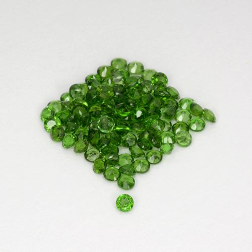 Medium-Dark Green Chromdiopsid Edelstein - 0ct Rund Facettenschliff (ID: 508522)