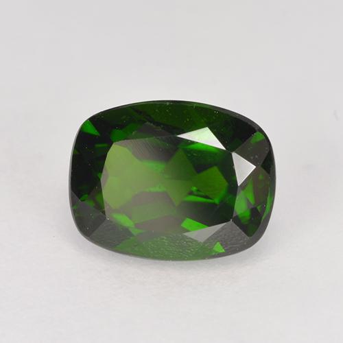 1.70 ct Green Chrome Diopside Stone, Natural Chrome Diopside in Cushion-Cut Shape for Sale