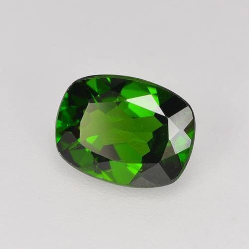 1.22 ct Green Chrome Diopside Stone, Natural Chrome Diopside in Cushion-Cut Shape for Sale