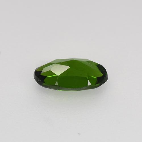 Chrome Diopside Gemstone in 6.6 x 4.2 mm Size for Sale, Chrome Diopside Stone in Deep Green Color