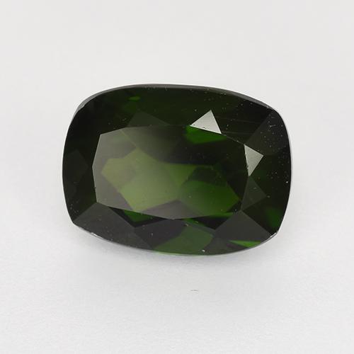 1.52 ct Green Chrome Diopside Stone, Natural Chrome Diopside in Cushion-Cut Shape for Sale