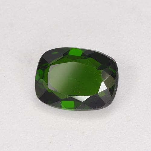 1.44 ct Green Chrome Diopside Stone, Natural Chrome Diopside in Cushion-Cut Shape for Sale