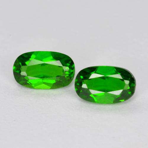 Verde bosque claro Cromodiópsido Gema - 0.3ct Forma ovalada (ID: 557420)