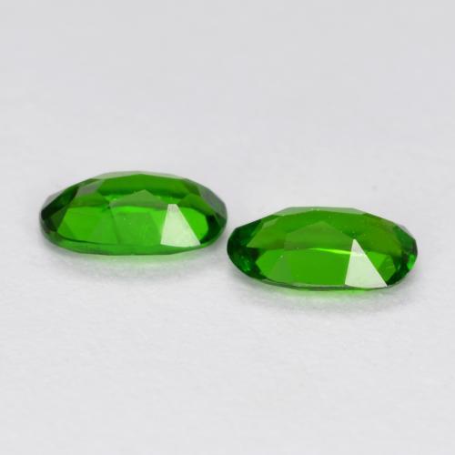 Chrome Diopside Gemstones in 5 x 3 mm (calibrated) Size for Sale, Chrome Diopside Stones in Dark Green Color