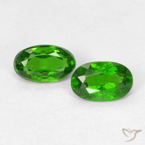 0.47 ct Oval Cut Chrome Diopside, 4.7 x 2.8 mm From Russia, Photo A