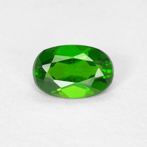 0,22 ct ovaler grüner Chromdiopsid aus Russland, Größe 4,7 x 3,1mm, natürlicher Edelstein, VVS-VS Reinheit, 1 Stück ovaler Chromdiopsid, Mohs-Härte von 5 - 6 , Photo A