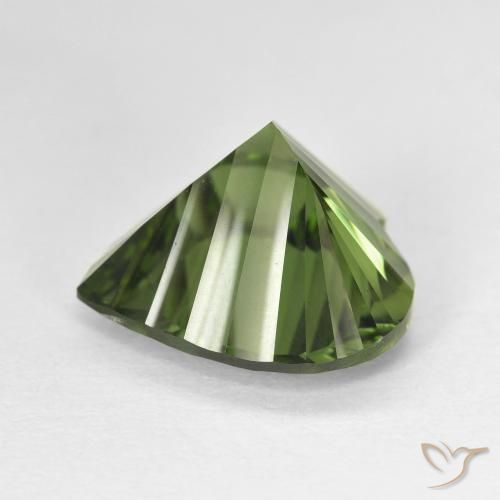 Chrome Diopside Gemstone in 13 x 13 mm (calibrated) Size for Sale, Chrome Diopside Stone in Deep Green Color