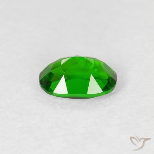 Chrome Diopside Gemstone in 6 x 4 mm (calibrated) Size for Sale, Chrome Diopside Stone in Medium Green Color