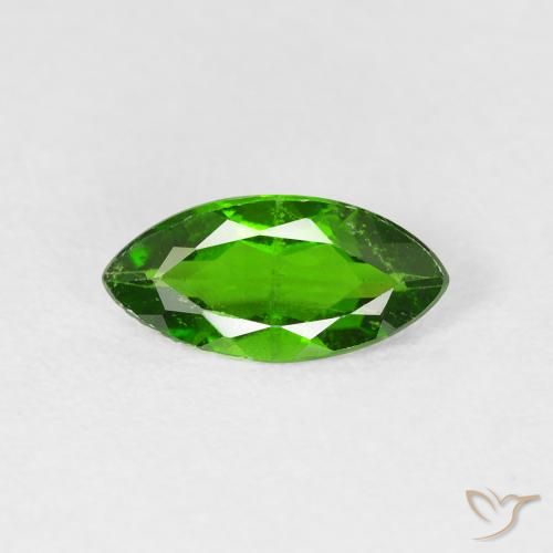 0.97ct Natural Medium Dark-Green Chrome Diopside, Marquise, VS-SI