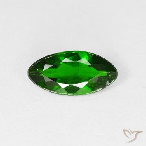 1.00ct Natural Bright Forest Green Chrome Diopside, Marquise, SI