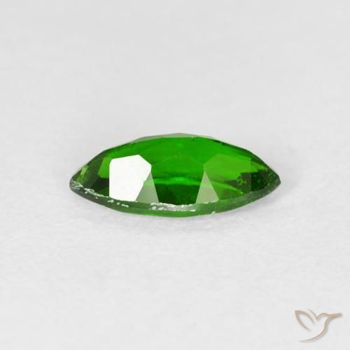 Chrome Diopside Gemstone in 9.7 x 4.7 mm Size for Sale, Chrome Diopside Stone in Dark Green Color