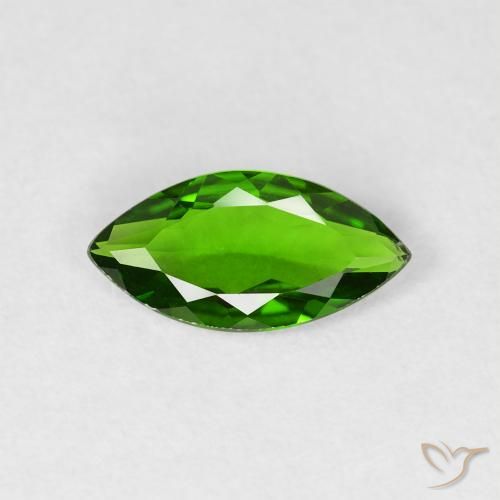 0.85ct Natural Bright Forest Green Chrome Diopside, Marquise, VVS-VS
