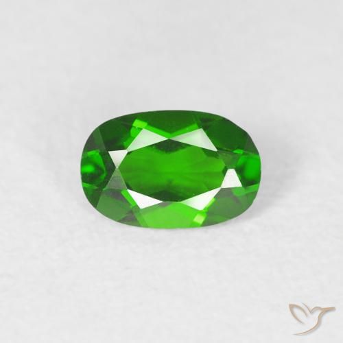 0.44ct Natural Dark Green Chrome Diopside, Oval, VVS-VS