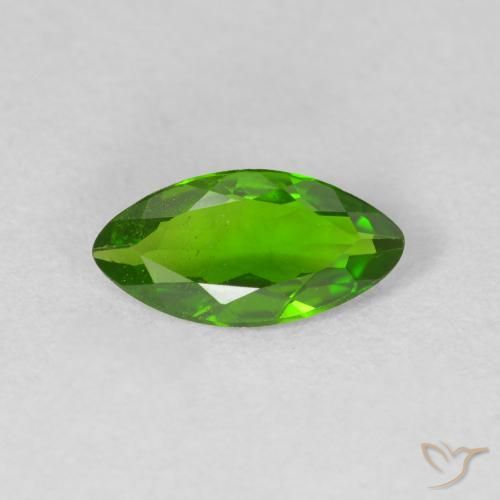 0.94ct Natural Medium Dark-Green Chrome Diopside, Marquise, VS