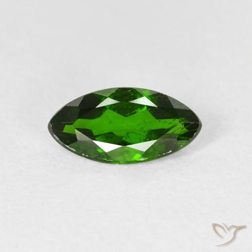 1.17ct Natural Bright Forest Green Chrome Diopside, Marquise, VS-SI