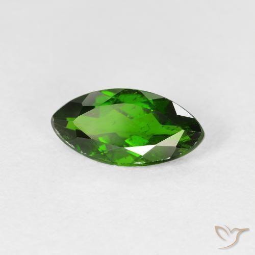 1.17 ct Green Chrome Diopside Stone, Natural Chrome Diopside in Marquise Facet Shape for Sale