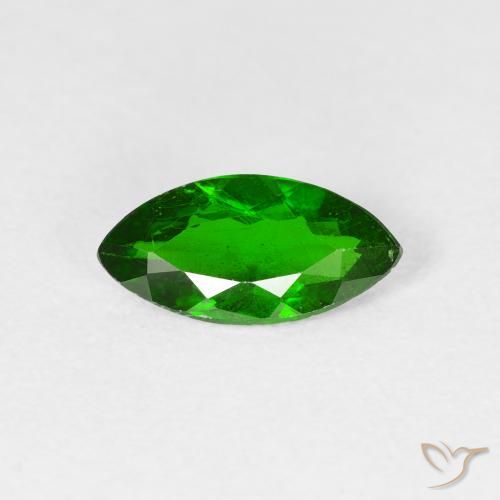 0.98ct Natural Bright Forest Green Chrome Diopside, Marquise, VS-SI
