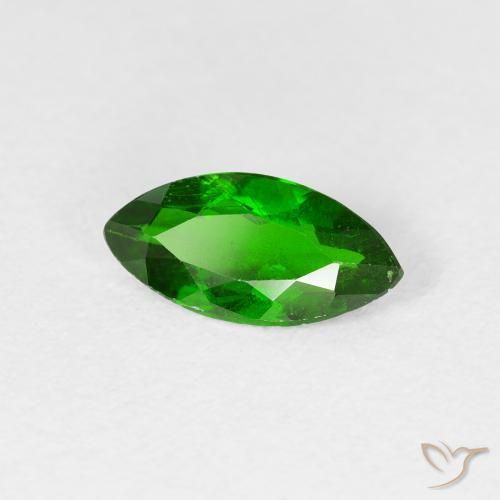 0.98 ct Green Chrome Diopside Stone, Natural Chrome Diopside in Marquise Facet Shape for Sale