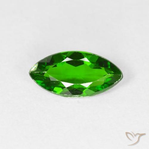 0.93ct Natural Dark Green Chrome Diopside, Marquise, VS-SI