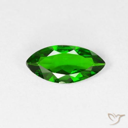 0.78ct Natural Bright Forest Green Chrome Diopside, Marquise, VS-SI, Photo A
