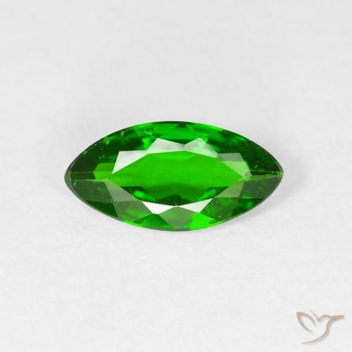 0.91ct Natural Dark Green Chrome Diopside, Marquise, VS-SI