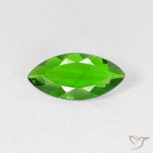 0.89ct Natural Dark Green Chrome Diopside, Marquise, VS-SI