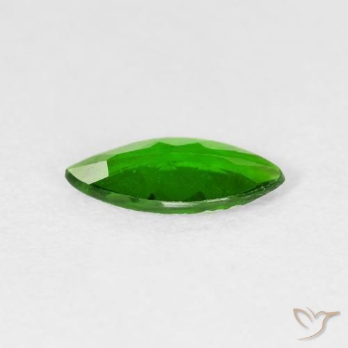 Chrome Diopside Gemstone in 10 x 5 mm (calibrated) Size for Sale, Chrome Diopside Stone in Dark Green Color
