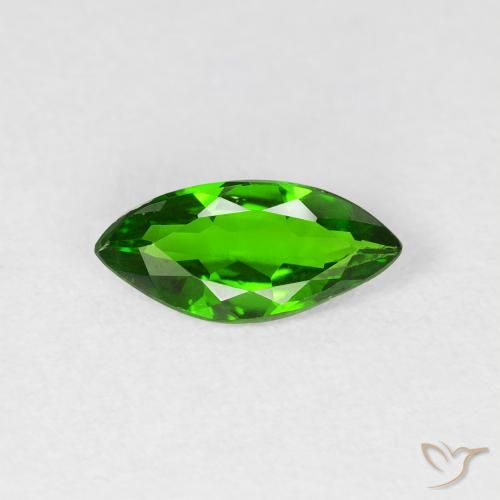 0.80ct Natural Bright Forest Green Chrome Diopside, Marquise, VS