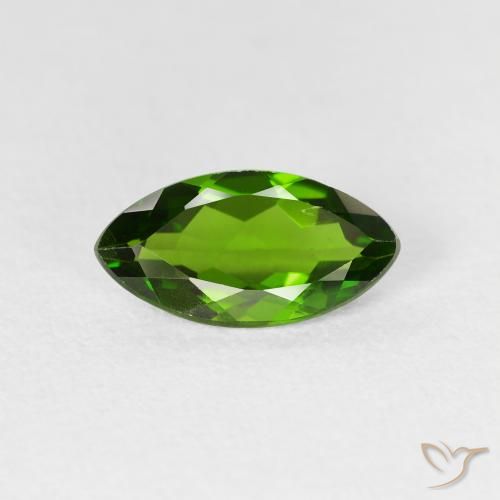 1.14ct Natural Medium Dark-Green Chrome Diopside, Marquise, VS-SI