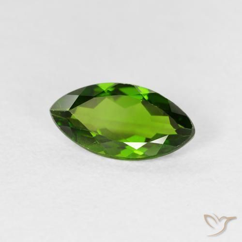 1.14 ct Green Chrome Diopside Stone, Natural Chrome Diopside in Marquise Facet Shape for Sale