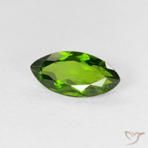 1.18 ct Green Chrome Diopside Stone, Natural Chrome Diopside in Marquise Facet Shape for Sale