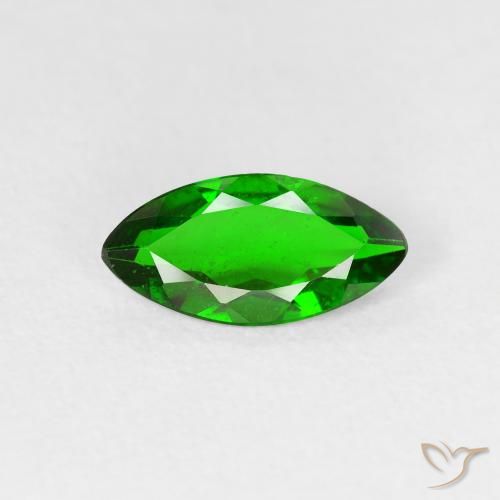 0.93ct Natural Intense Green Chrome Diopside, Marquise, VS-SI