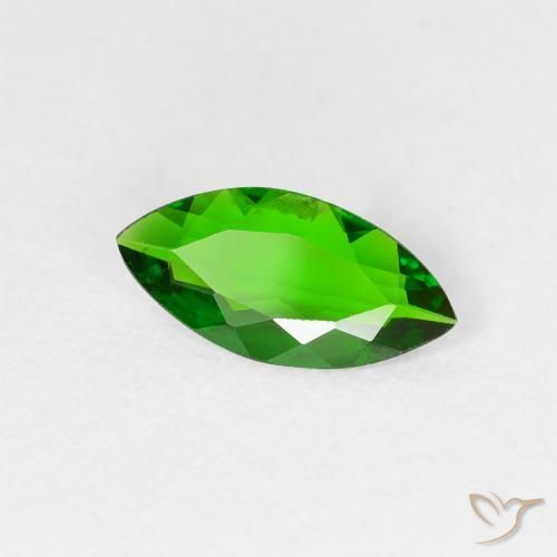 0.70 ct Green Chrome Diopside Stone, Natural Chrome Diopside in Marquise Facet Shape for Sale