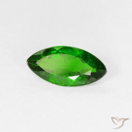 1.14ct Natural Dark Green Chrome Diopside, Marquise, VS-SI, Photo A