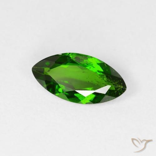 1.12 ct Green Chrome Diopside Stone, Natural Chrome Diopside in Marquise Facet Shape for Sale