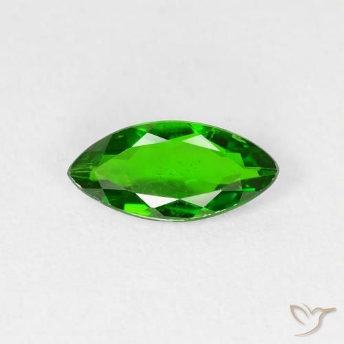 0.93ct Natural Bright Forest Green Chrome Diopside, Marquise, VS-SI, Photo A