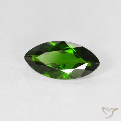 1.14 ct Green Chrome Diopside Stone, Natural Chrome Diopside in Marquise Facet Shape for Sale