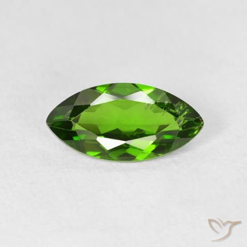 1.20ct Natural Medium Green Chrome Diopside, Marquise, VS-SI