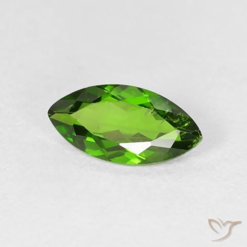1.20 ct Green Chrome Diopside Stone, Natural Chrome Diopside in Marquise Facet Shape for Sale