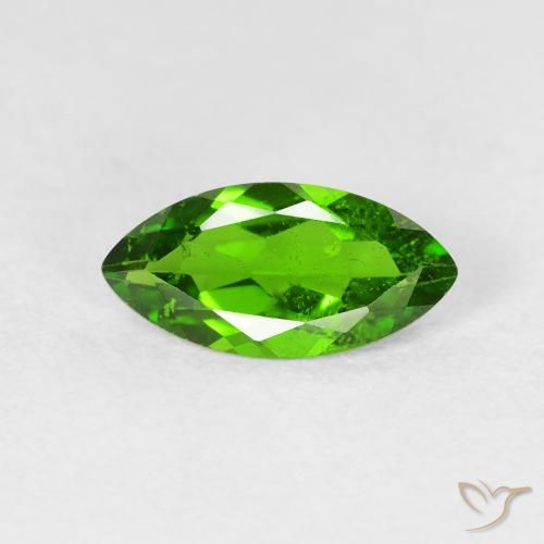 1.07ct Natural Medium Dark-Green Chrome Diopside, Marquise, VS-SI